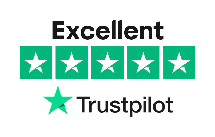 Trustpilot Excellent 5-star rating